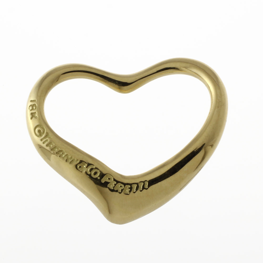 ティファニー TIFFANY&Co. オープンハート ペンダントトップ 18金 K18