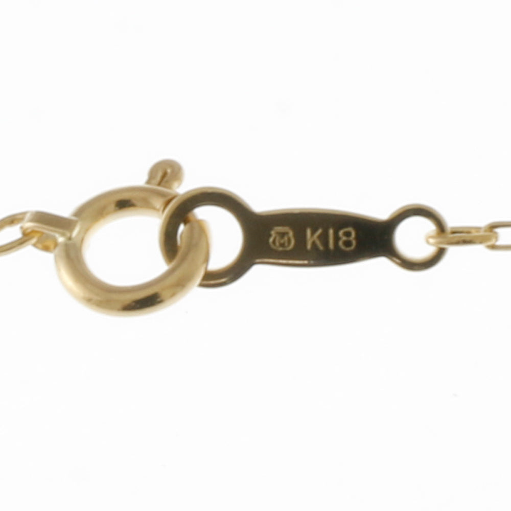 ミキモト MIKIMOTO リボン ネックレス 18金 K18イエローゴールド