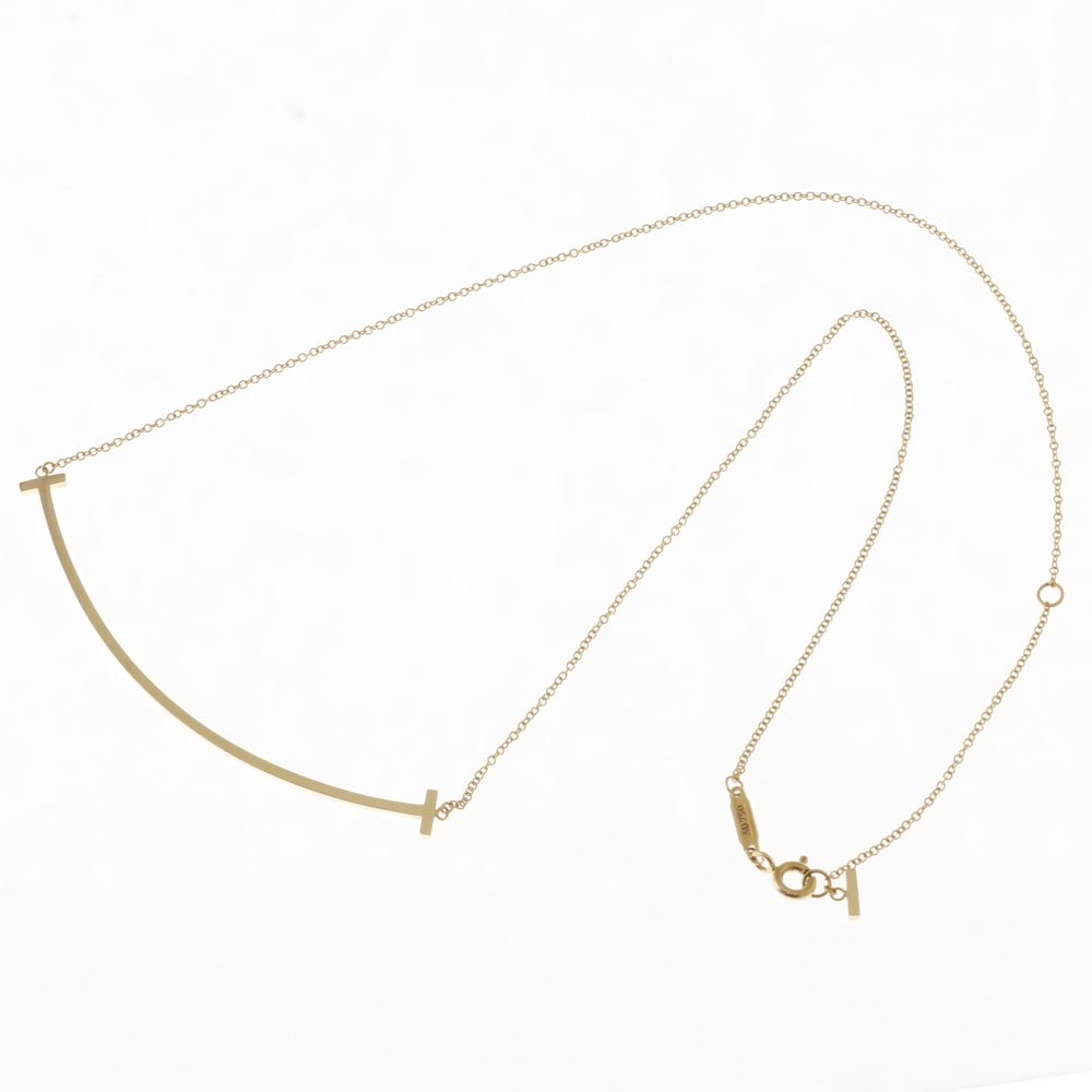 Tiffany & Co. T Smile Necklace, 18K Yellow Gold, Women's
