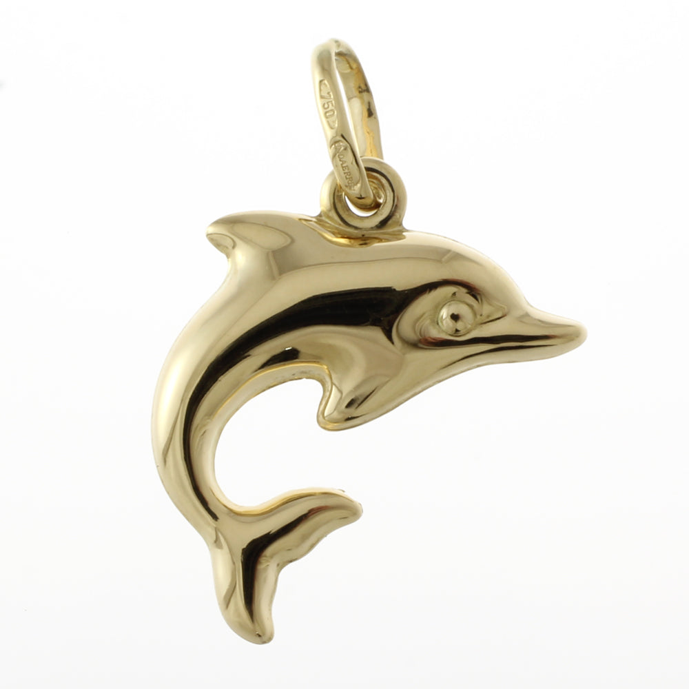 ウノアエレ UNOAERRE イルカ ドルフィン ペンダントトップ 18金 K18