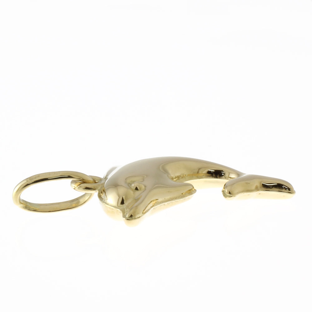 UNOAERRE Dolphin Pendant Top 18K Yellow Gold Women's Pre-owned