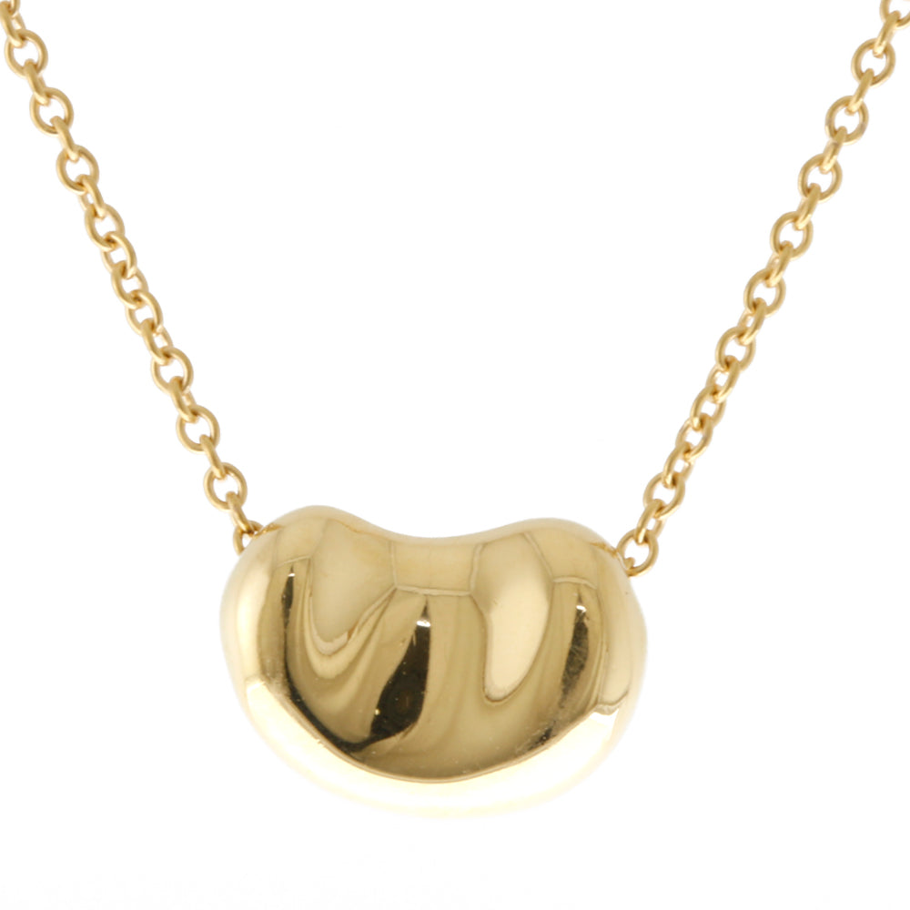 ティファニー　ビーンズネックレス　ペンダント　11mm2.7g　K18ゴールド 楽天市場】ティファニー Tiffany & Co. ネックレス ビーン デザイン 幅