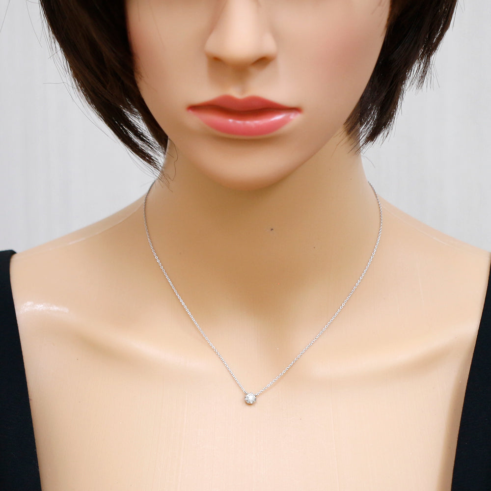 ヴァンドーム ネックレス 一粒ダイヤ Pt850 Pt950 プラチナ