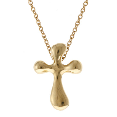 ⭐ 極美品 ✨Tiffany & Co. K18ゴールド クロスネックレス ティファニー TIFFANY&Co. クロス ネックレス 18金 K18イエロー