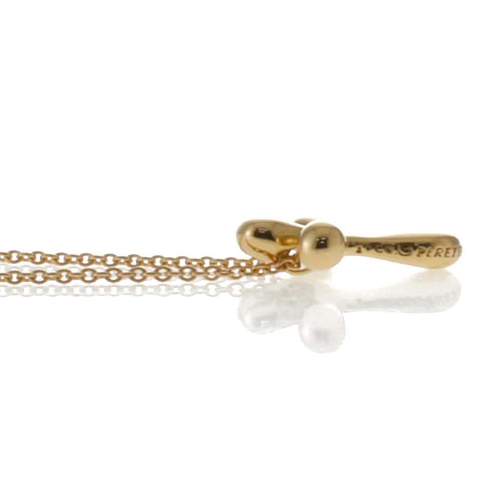 ティファニー TIFFANY&Co. クロス ネックレス 18金 K18イエロー