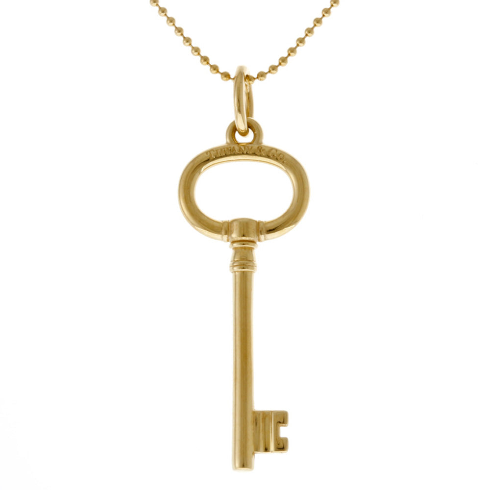 ティファニー TIFFANY&Co. オーバルキー ネックレス 18金 K18イエロー ティファニー TIFFANY&Co. オーバルキー ネックレス 18金 K18イエロー