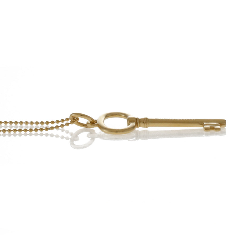 ティファニー TIFFANY&Co. オーバルキー ネックレス 18金 K18イエロー
