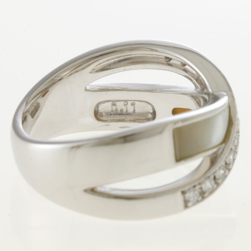 TASAKI Ring, Size 12, Pt900 Platinum, Shell, Women's, Used [36