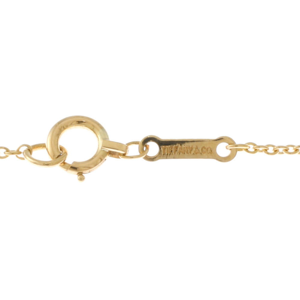 18K ゴールド オープンハート 7mm ティファニー ネックレス エルサ・ペレッティ™ オープン ハート ペンダント イエローゴールド