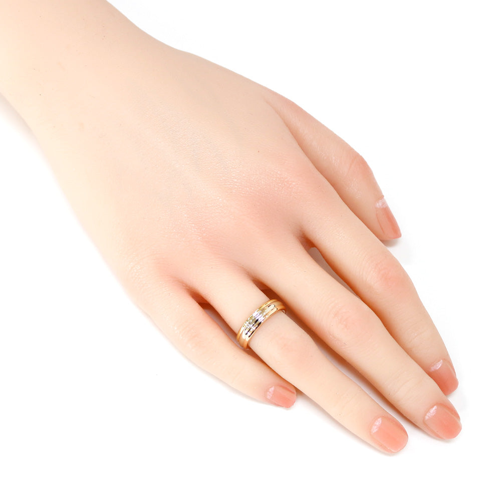 カルティエトリニティイエローゴールドリング カルティエ トリニティ リング 指輪 8.5号 18金 K18イエロー