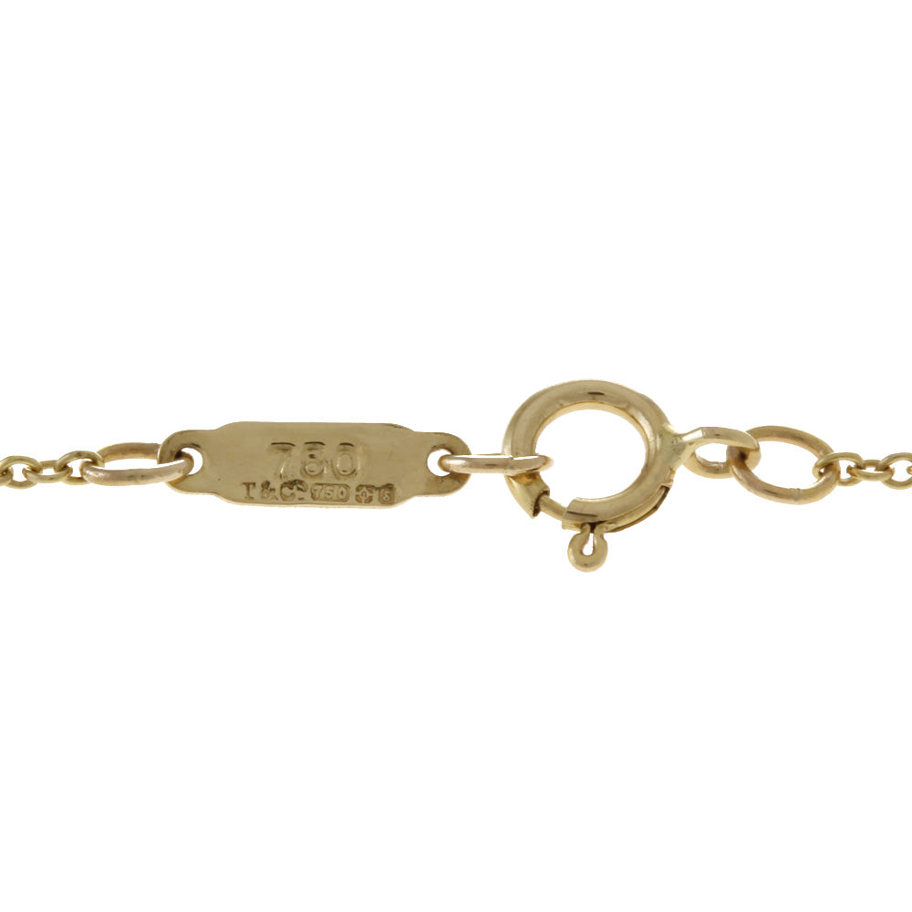 ティファニー TIFFANY&Co. チェーン クロス ハート ネックレス 18金