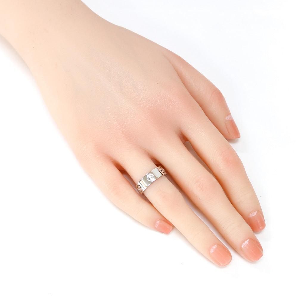 Cartier Love Ring, Size 9.5, 18K White Gold, Women's, CARTIER