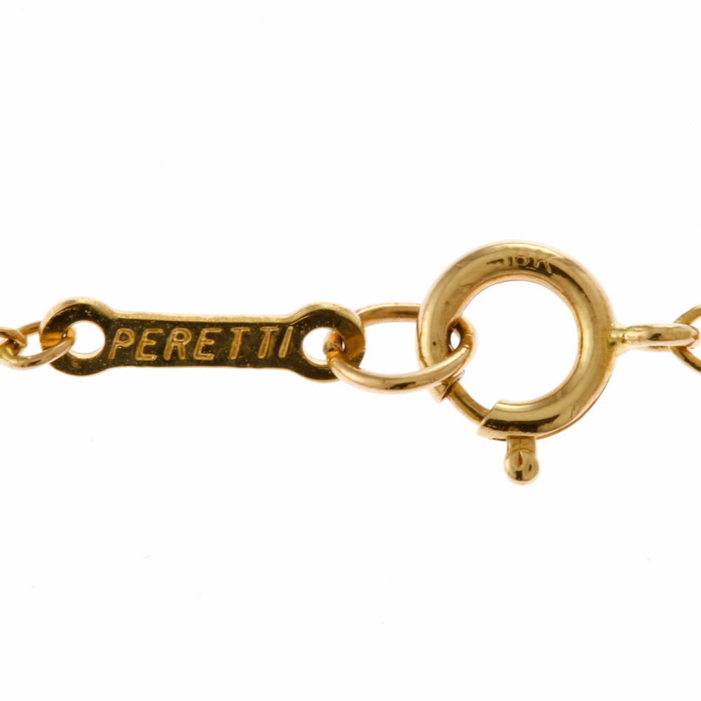 ティファニー ビーン ネックレス 18金 K18イエローゴールド レディース