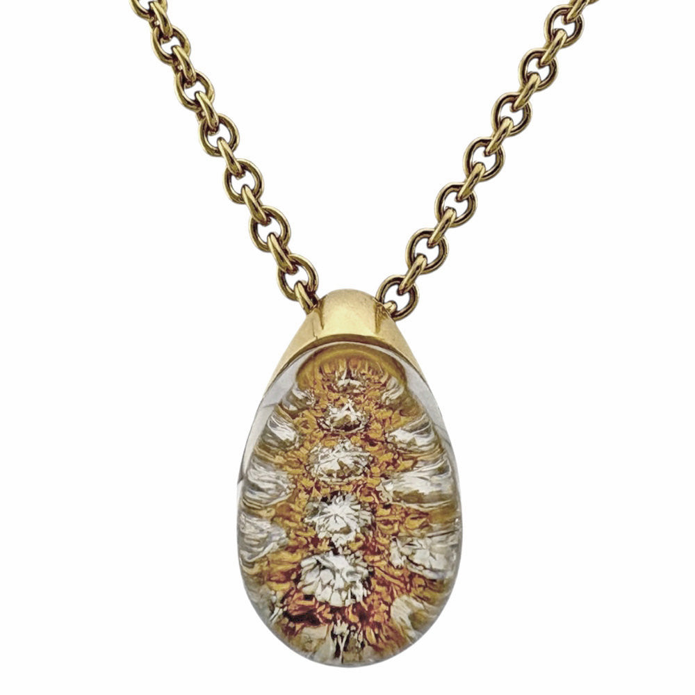 カルティエ ミスト クリスタル ダイヤモンド ネックレス K18YG イエローゴールド CARTIER カルティエ ミストクリスタル ネックレス 18金 K18イエロー