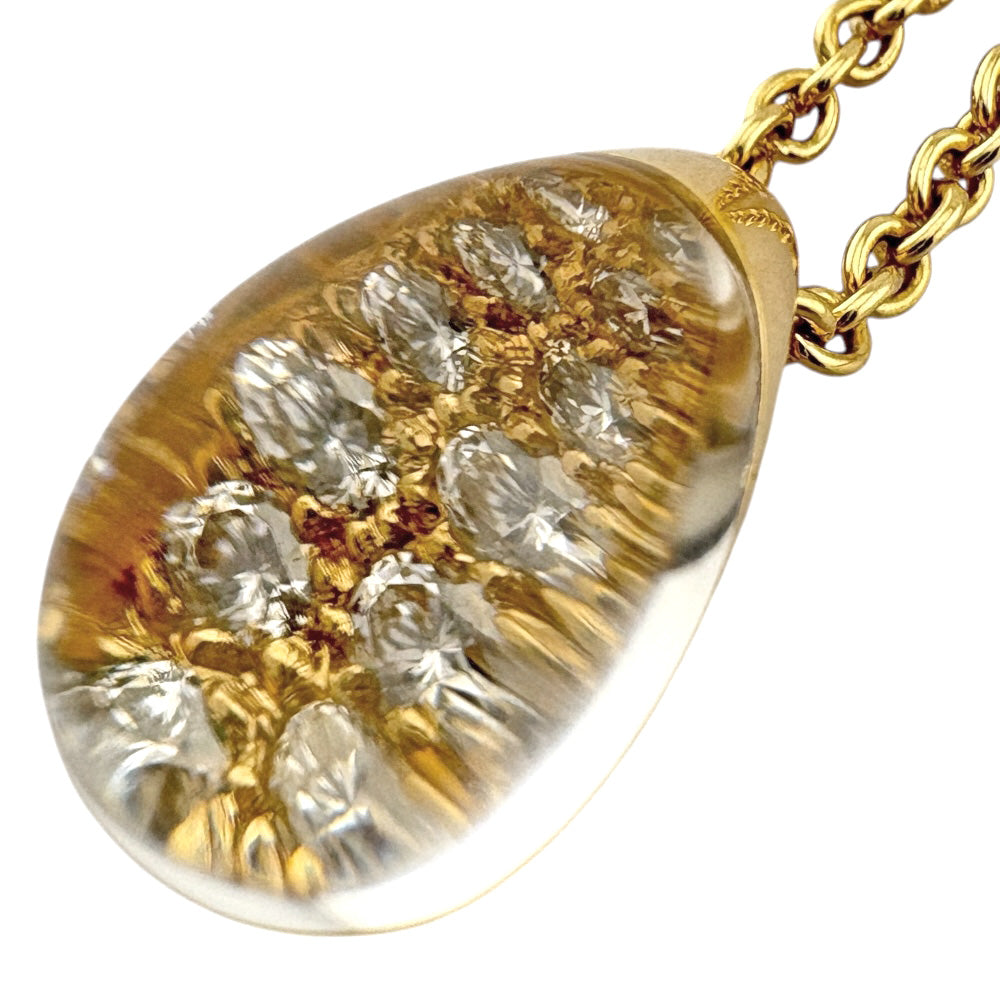 CARTIER カルティエ ミストクリスタル ネックレス 18金 K18イエロー