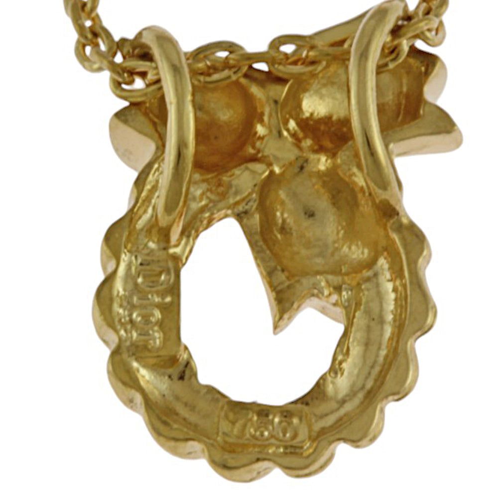 Dior ディオール ネックレス 18金 K18イエローゴールド レディース