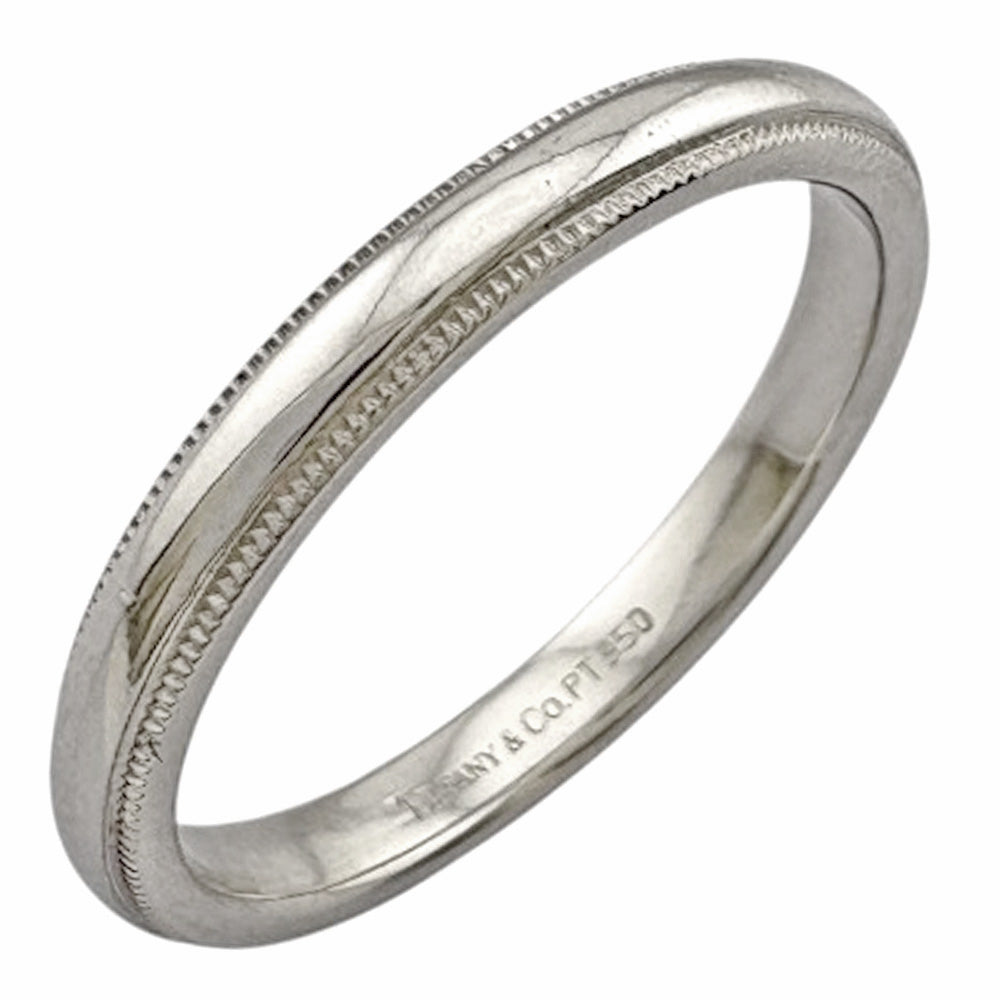 TIFFANY&Co. ティファニー ミルグレイン リング 指輪 21号 Pt950