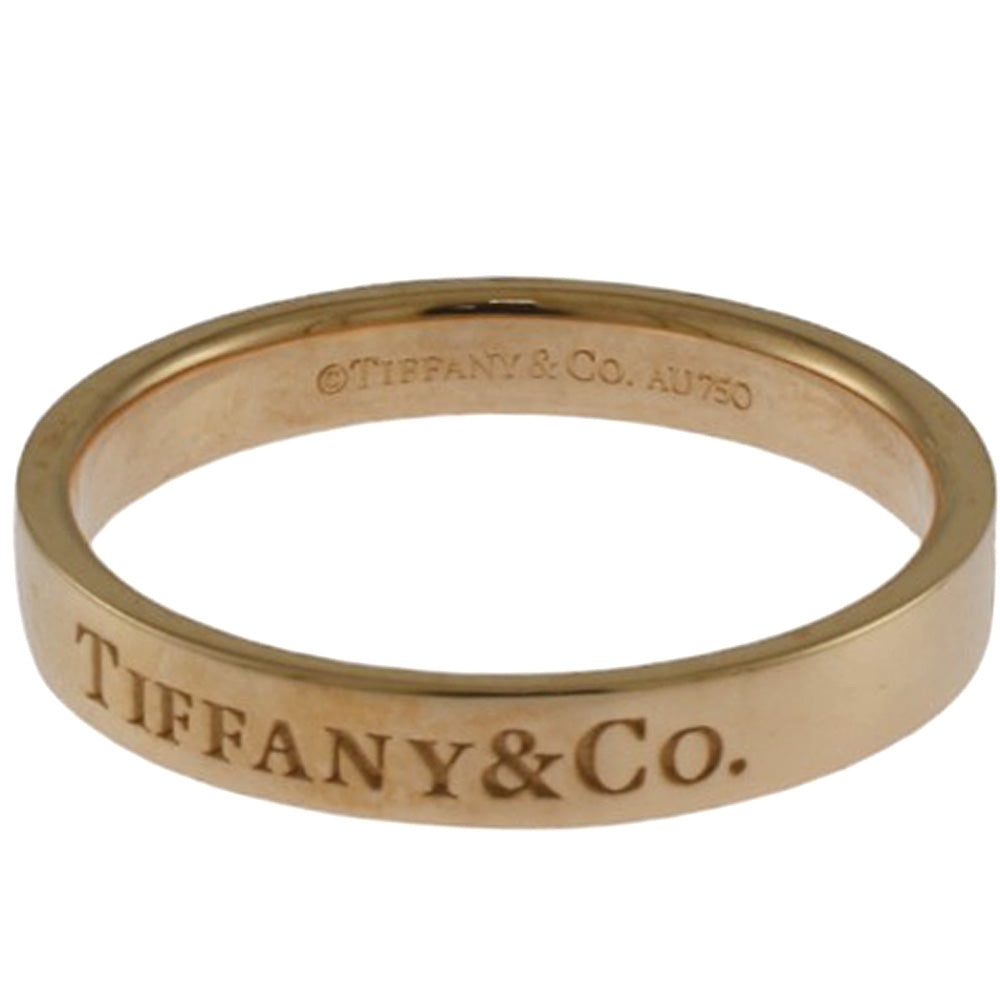 TIFFANY&Co. ティファニー フラットバンド リング 指輪 14号 18金 K18