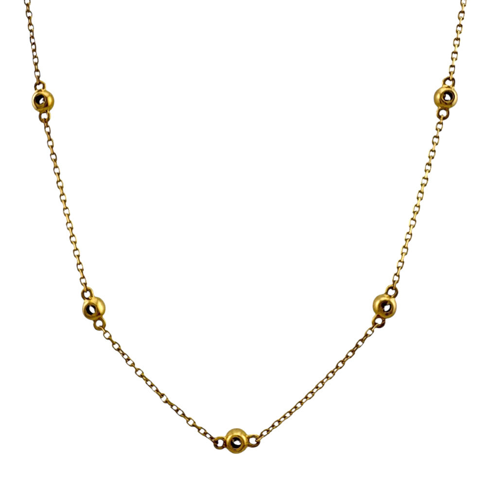 E121503) K18ネックレス 750 18金 YG