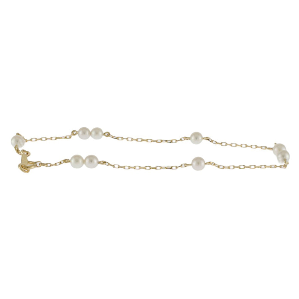 MIKIMOTO ミキモト ブレスレット 18金 K18イエローゴールド アコヤ