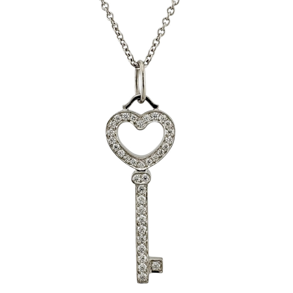 TIFFANY&Co. ティファニー ハートキー ネックレス Pt950プラチナ