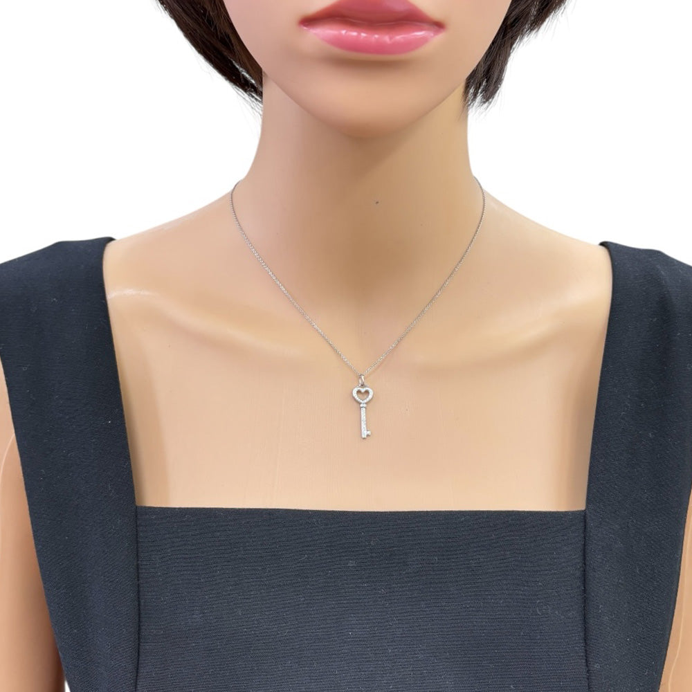 TIFFANY&Co. ティファニー ハートキー ネックレス Pt950プラチナ