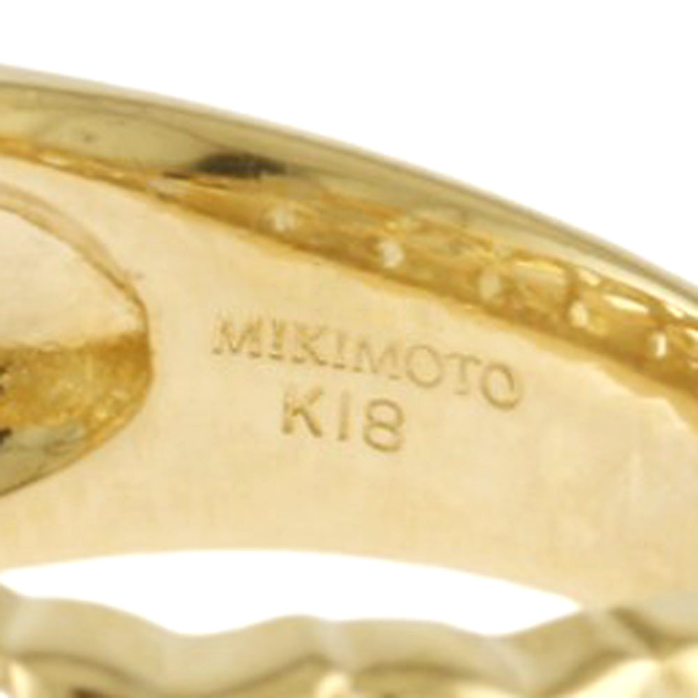 MIKIMOTO ミキモト リング 指輪 10.5号 18金 K18イエローゴールド ダイヤモンド レディース 中古 – 【公式】リサイクルキング  オンラインショップ