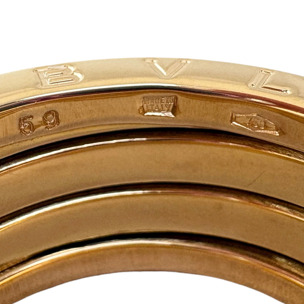 BVLGARI ブルガリ ビーゼロワン 3バンドリング リング 指輪 18号 18金  