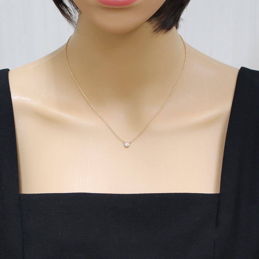 【極美品】ティファニー K18 バイザヤード ダイヤ ネックレス 6349 極美品】ティファニー K18 バイザヤード ダイヤ ネックレス 6349