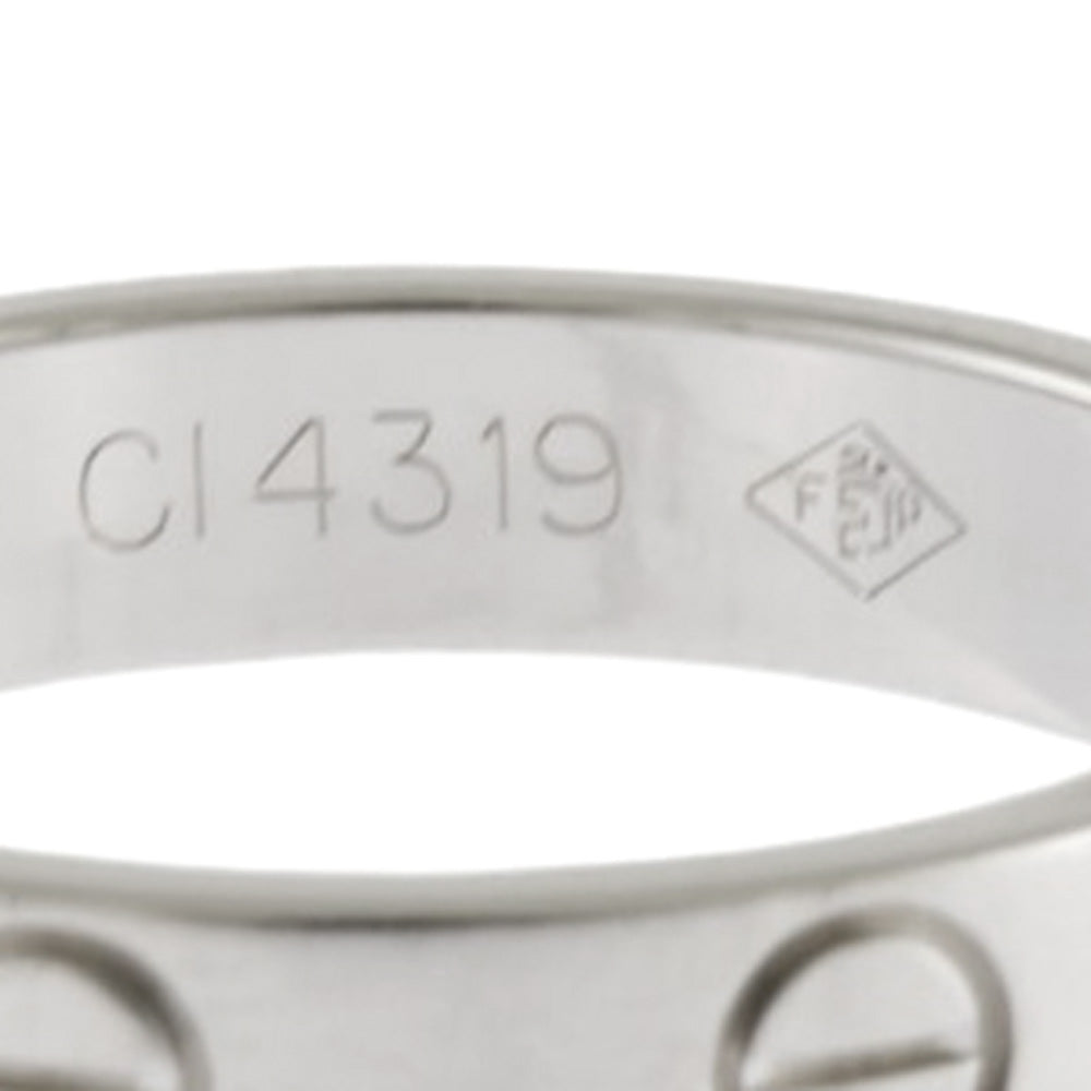 CARTIER カルティエ ミニラブ リング 指輪 10号 18金 K18ホワイト