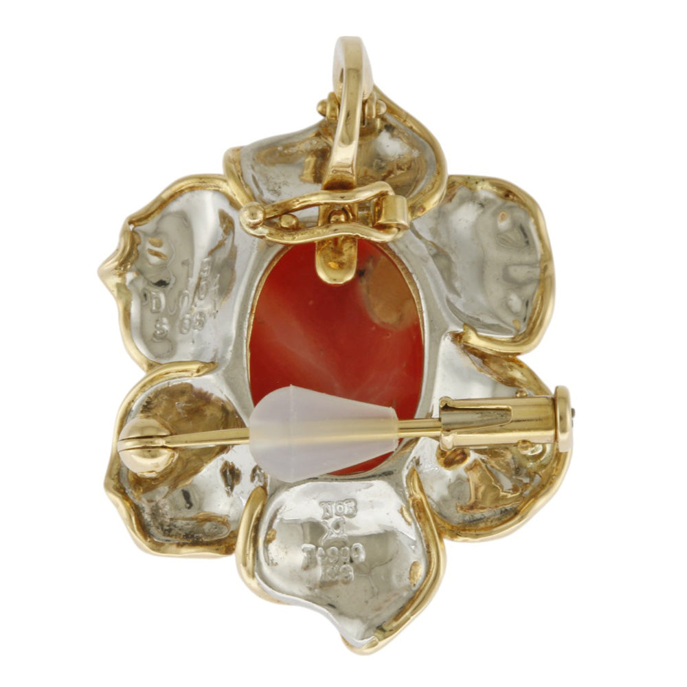 NOBUKO ISHIKAWA 石川暢子 ペンダントトップ Pt900プラチナ サンゴ