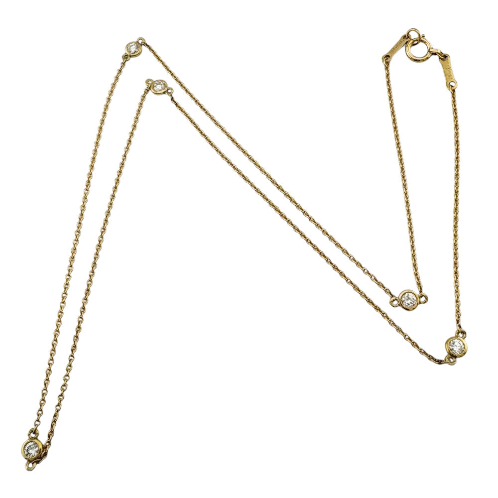 TIFFANY&Co. ティファニー バイザヤード 5P ネックレス 18金 K18