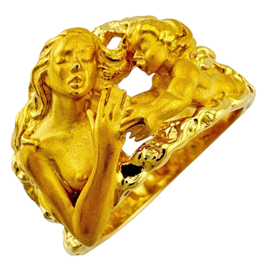 Carrera y Carrera カレライカレラ リング 指輪 12号 18金 K18イエロー