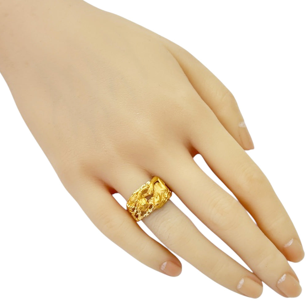 Carrera y Carrera カレライカレラ リング 指輪 12号 18金 K18イエロー