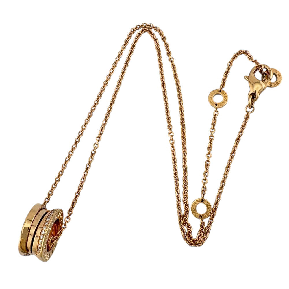 セ*テ様 極美品　BVLGARI K18ダイヤホワイゴールド　８g 18.5号 BVLGARI B-zero.1 Necklace 18K K18 Pink Gold Diamond Ladies Used