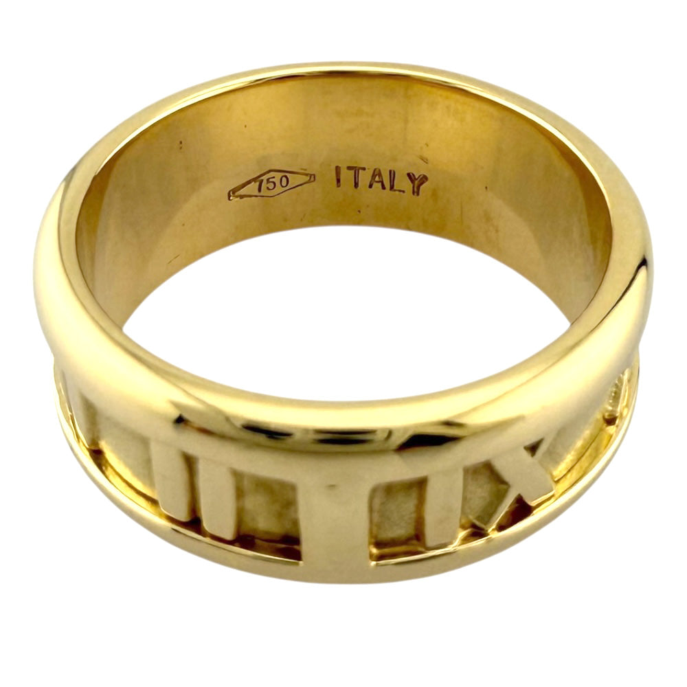 TIFFANY&Co. ティファニー アトラス リング 指輪 9号 18金 K18イエロー