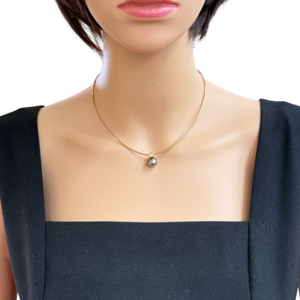 MIKIMOTO ミキモト ネックレス 18金 K18イエローゴールド パール  