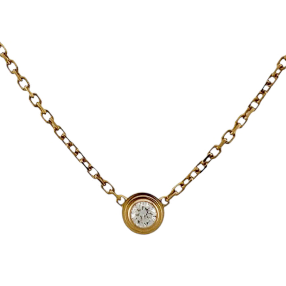 CARTIER カルティエ ダムール ディアマンレジェ 約0.04ct ネックレス  