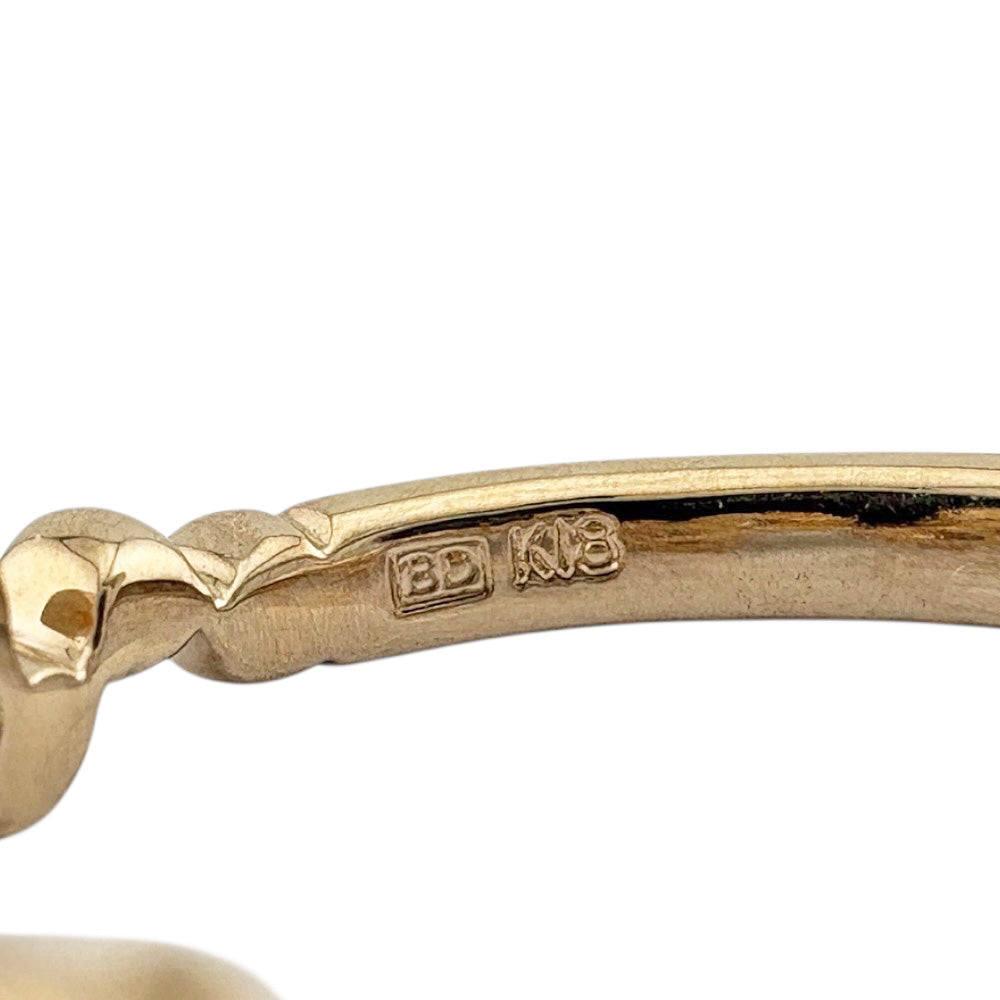 カシケイ ベゼルリング KASHIKEY カシケイ ベゼル リング 指輪 11号 18金 K18ゴールド