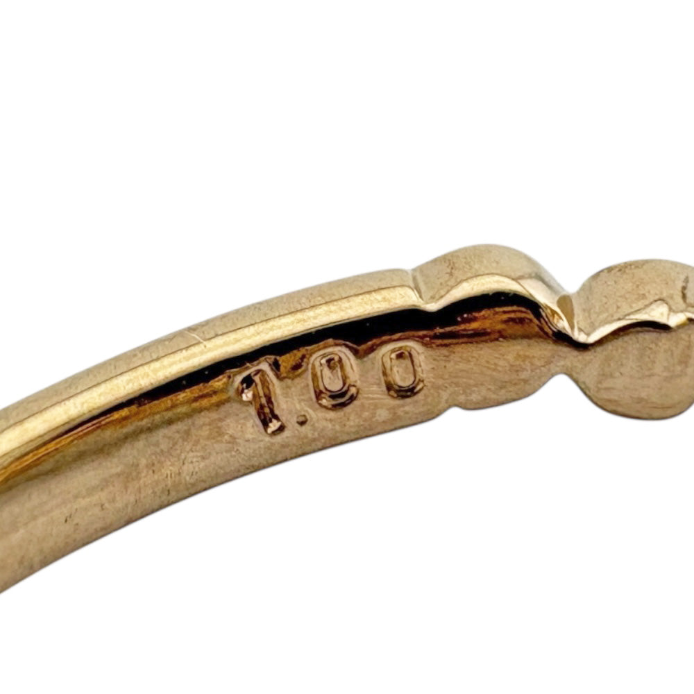 KASHIKEY カシケイ ベゼル リング 指輪 11号 18金 K18ゴールド