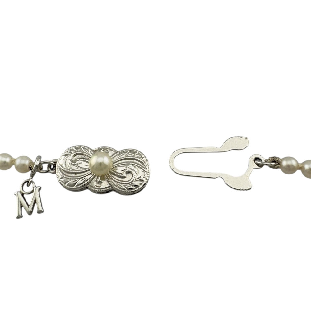 MIKIMOTO ミキモト ネックレス シルバー パール レディース 中古