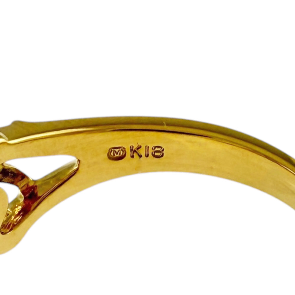 MIKIMOTO ミキモト リング 指輪 13号 18金 K18イエローゴールド パール