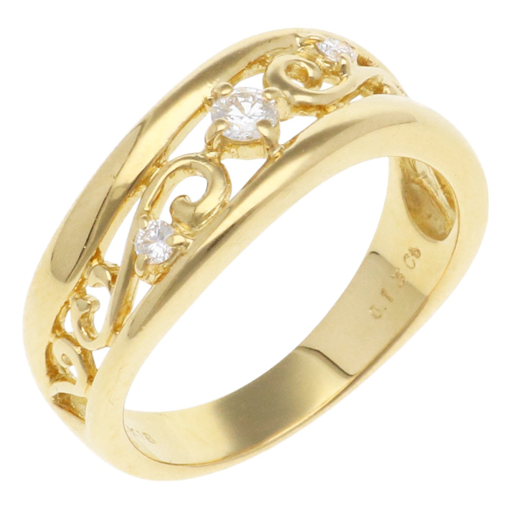 MIKIMOTO ミキモト リング 指輪 13.5号 18金 K18イエローゴールド