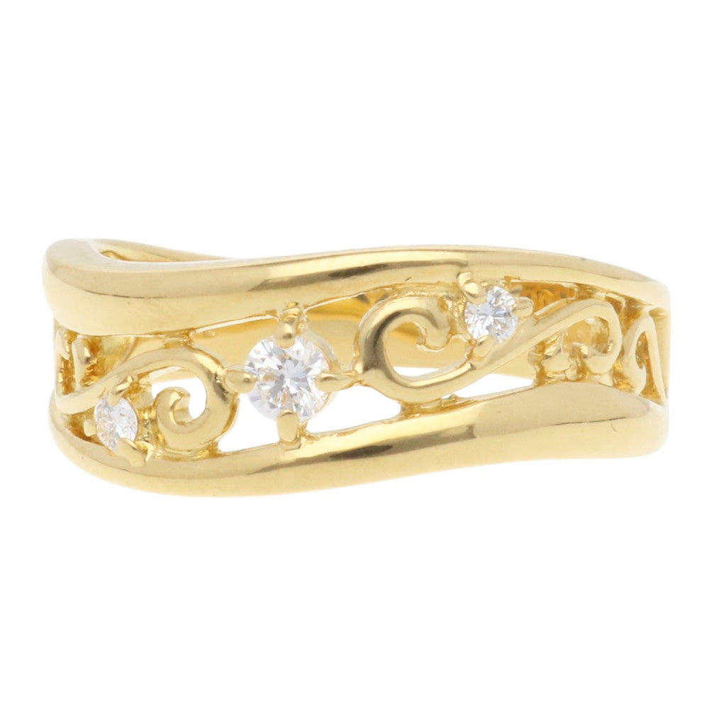 MIKIMOTO ミキモト リング 指輪 13.5号 18金 K18イエローゴールド