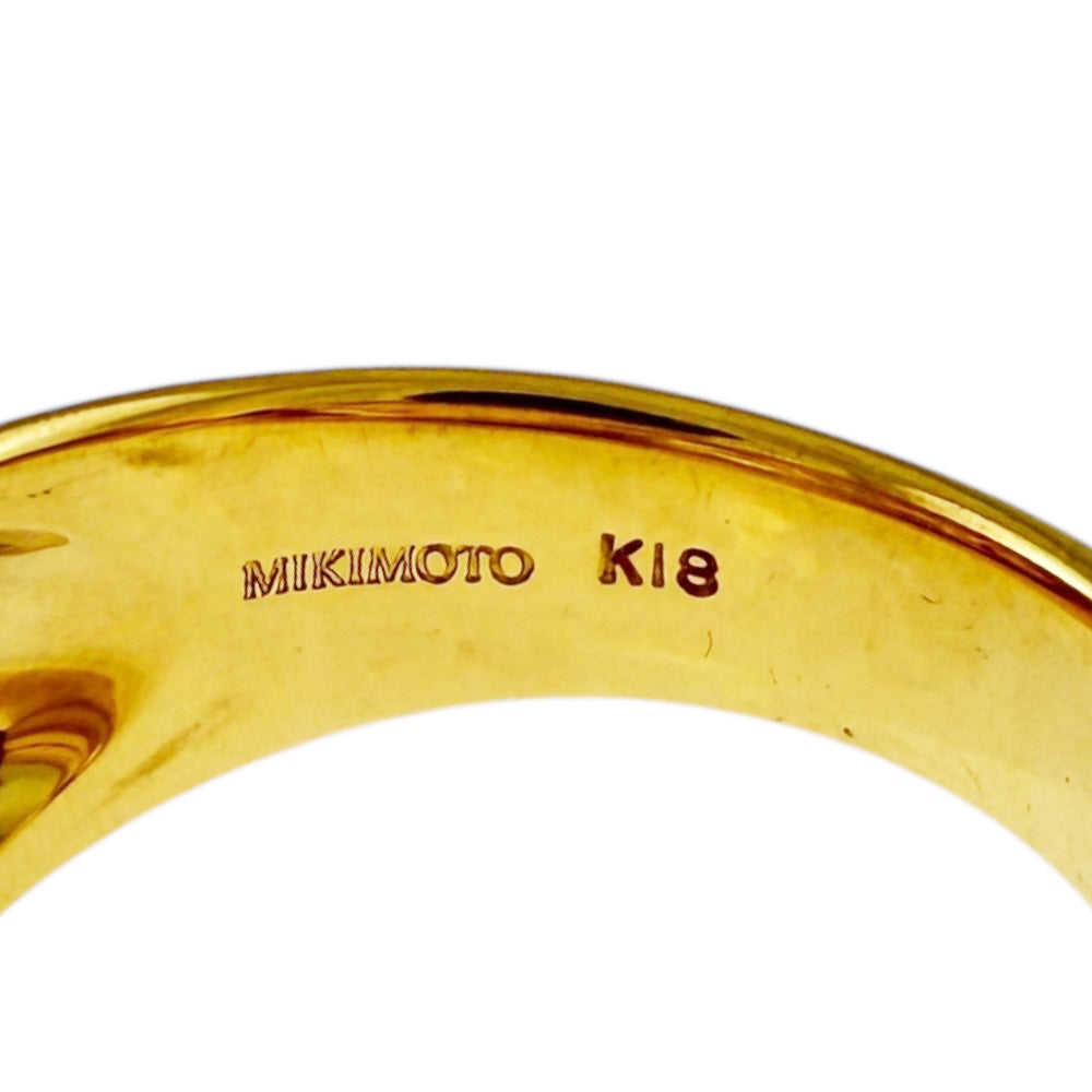 MIKIMOTO ミキモト リング 指輪 11.5号 18金 K18イエローゴールド  