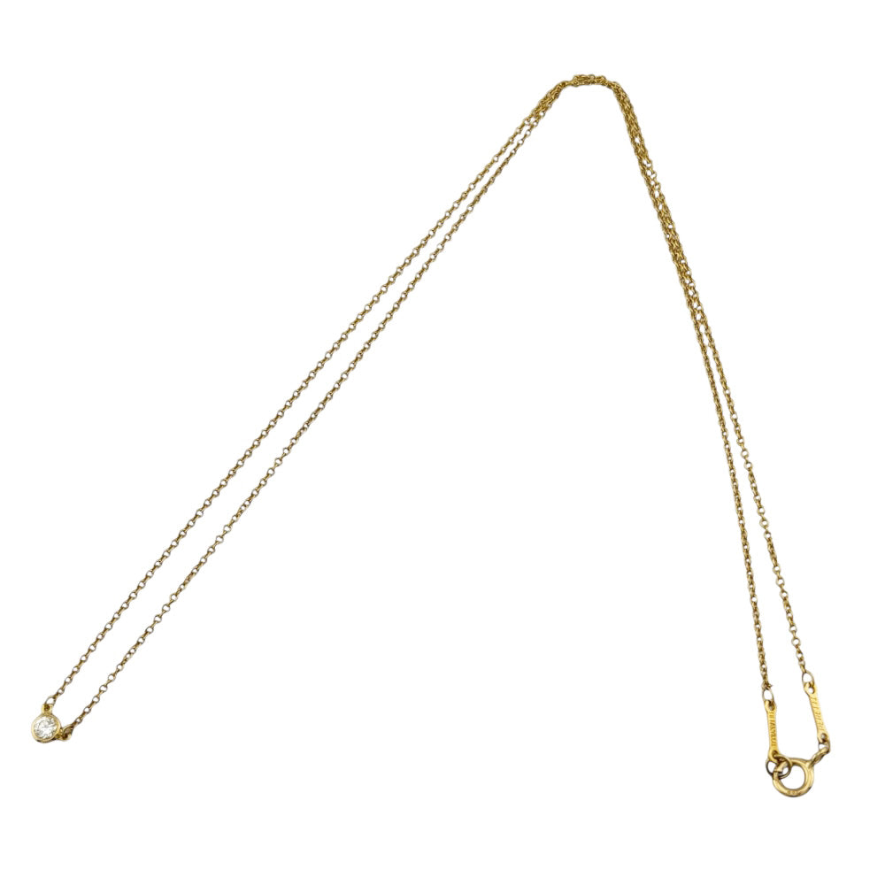 ティファニー　バイザヤード　K18 750 Tiffany ティファニー K18 750 ダイヤ バイザヤード ネックレス