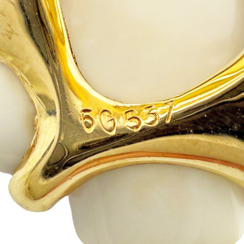 CHANEL シャネル カメリア リング 指輪 8号 18金 K18イエローゴールド