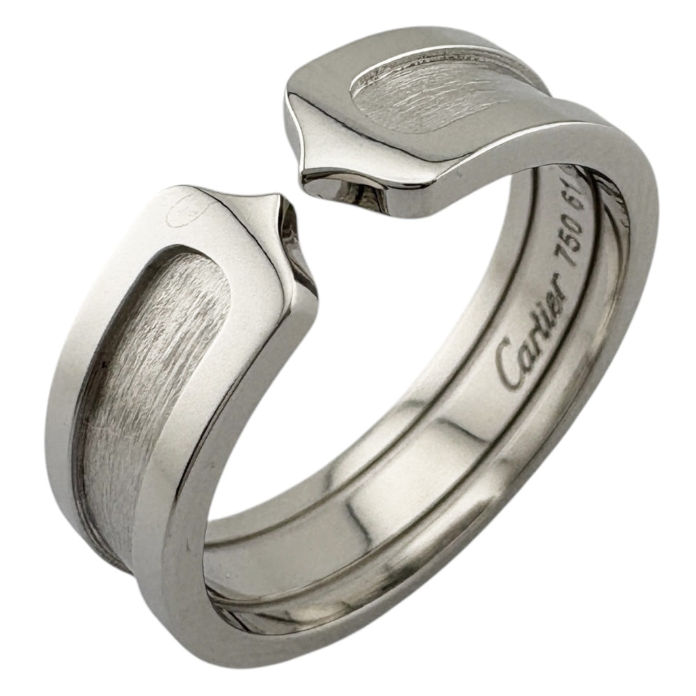CARTIER カルティエ 2C リング 指輪 20.5号 18金 K18ホワイトゴールド