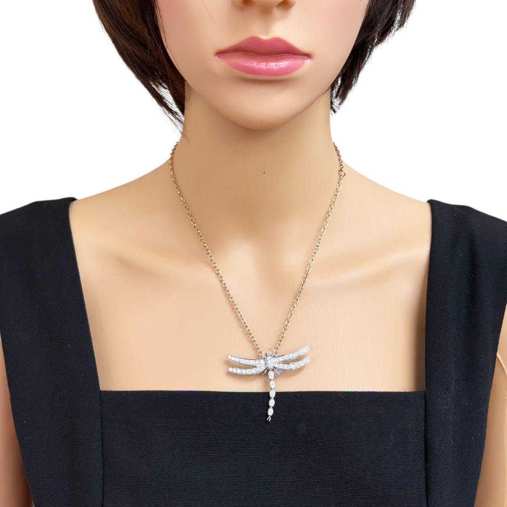 ティファニー.Tiffany ダイヤ　PT950 ドラゴンフライネックレス ティファニー.Tiffany ダイヤ PT950 ドラゴンフライネックレス