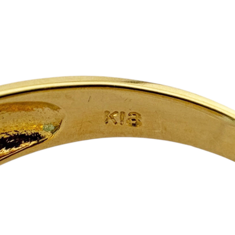リング 指輪 10.5号 18金 K18イエローゴールド ブルートパーズ  
